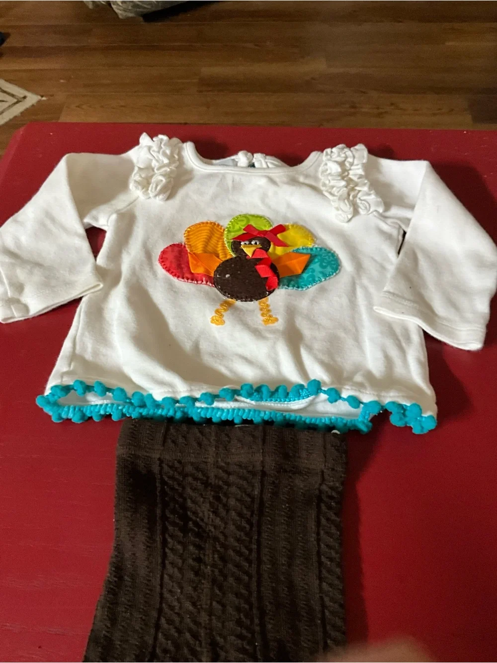 MUDPIE 6/9 month Thanksgiving outfit